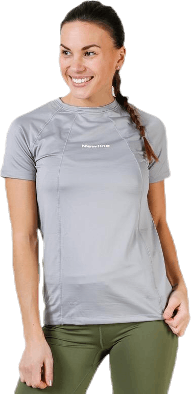 Black Tech Tee Grey, Female, Odevy, Tričko, Beží, Šedá, XS