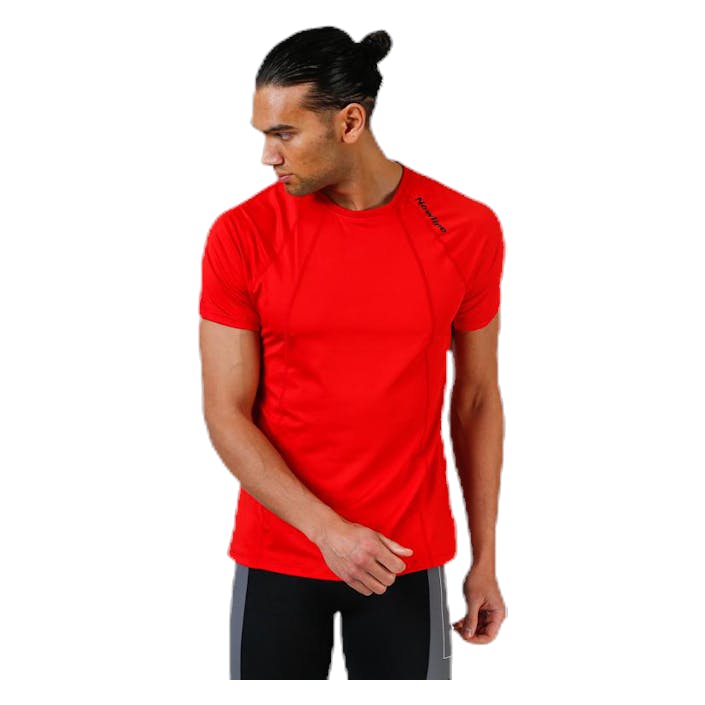 Black Tee Blue, Male, Apparels, T-shirt, Running, Blue, S