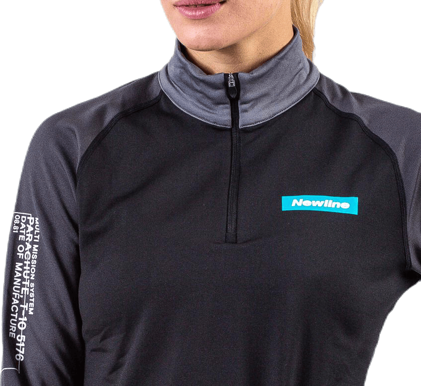 Warm Zip Shirt Black/Grey - Bild 2