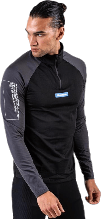 Warm Zip Shirt Black/Grey