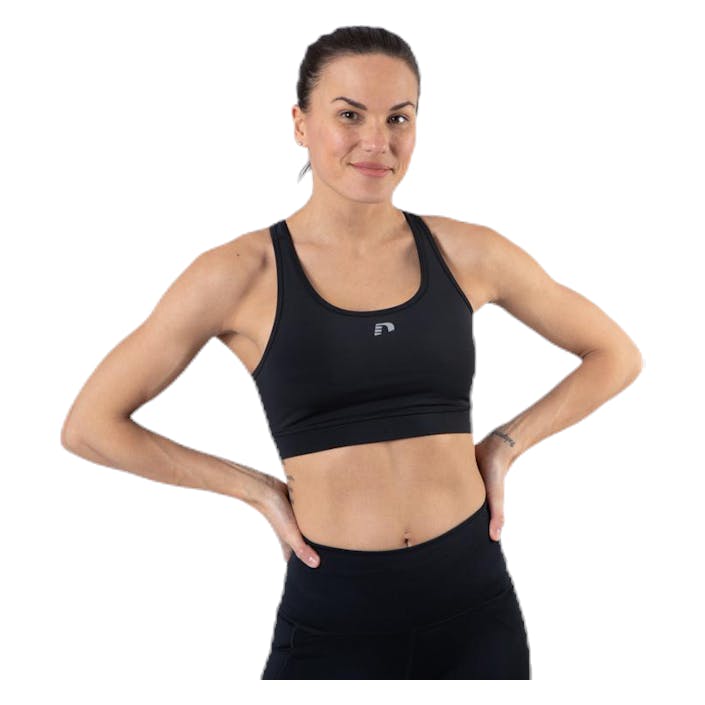 Essential Bra Top Black, Female, Vêtements, T-shirt, Courses, Noir, XS