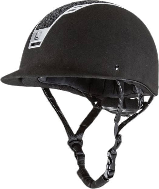 Priority Helmet Suede Glitter Black, Unisex, Equipment, Protective gear, Equestrian sports, Black, S/M