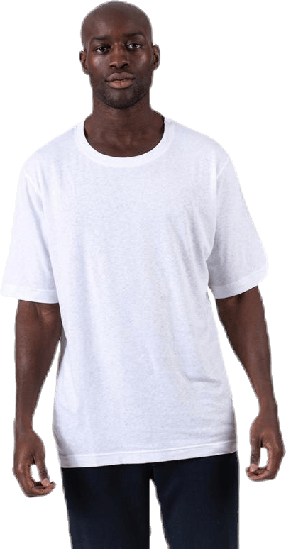 Mid Sleeve Solid White, Male, Kläder, T-shirt, Vit, S