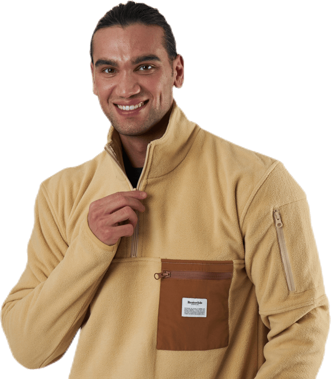 Recycled Polyester Pullover Beige
