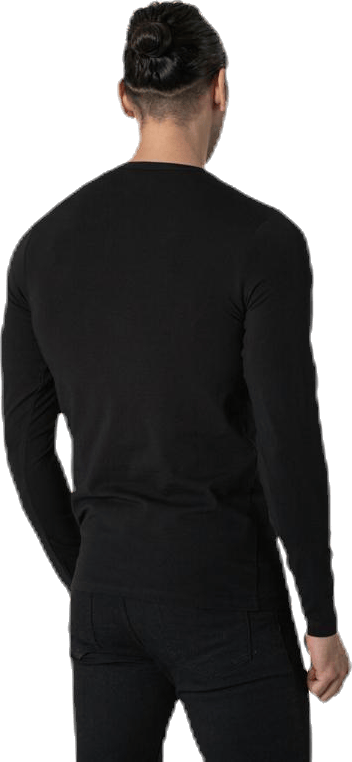 Basic O-Neck Tee L/S Black - Bild 3