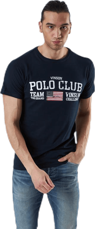 Johnny T-Shirt Blue, Male, Kläder, T-shirt, Blå, L