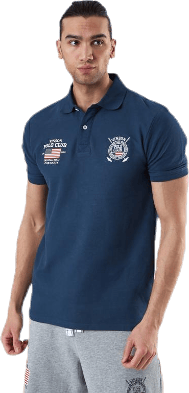 Julio Polo Blue, Male, Vêtements, T-shirt, Bleu, M