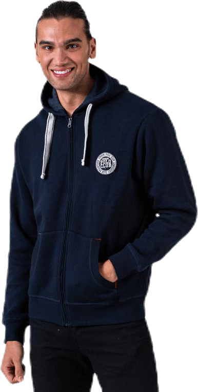 Krew Sweatshirt Full Zip Blue