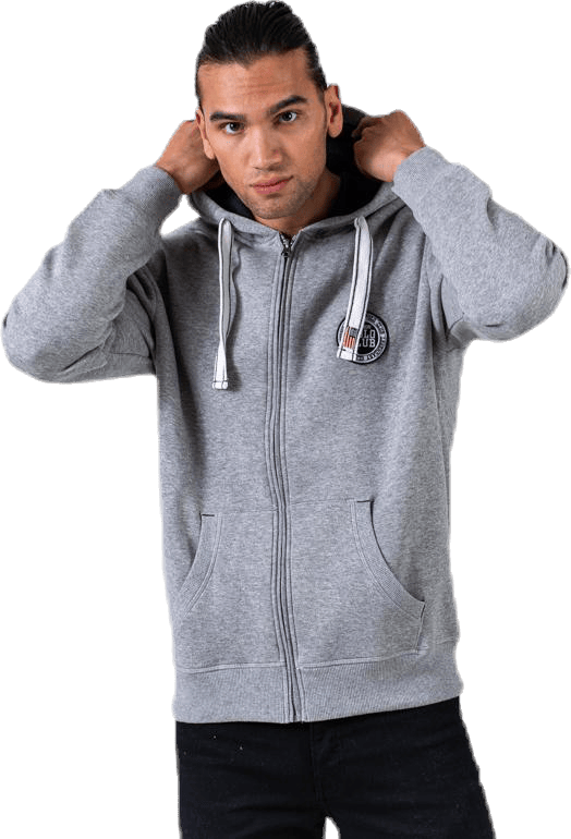 Krew Sweatshirt Full Zip Grey