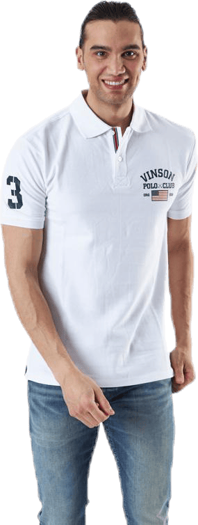 Leslie Pique Shirt White, Male, Vêtements, T-shirt, Blanc, S
