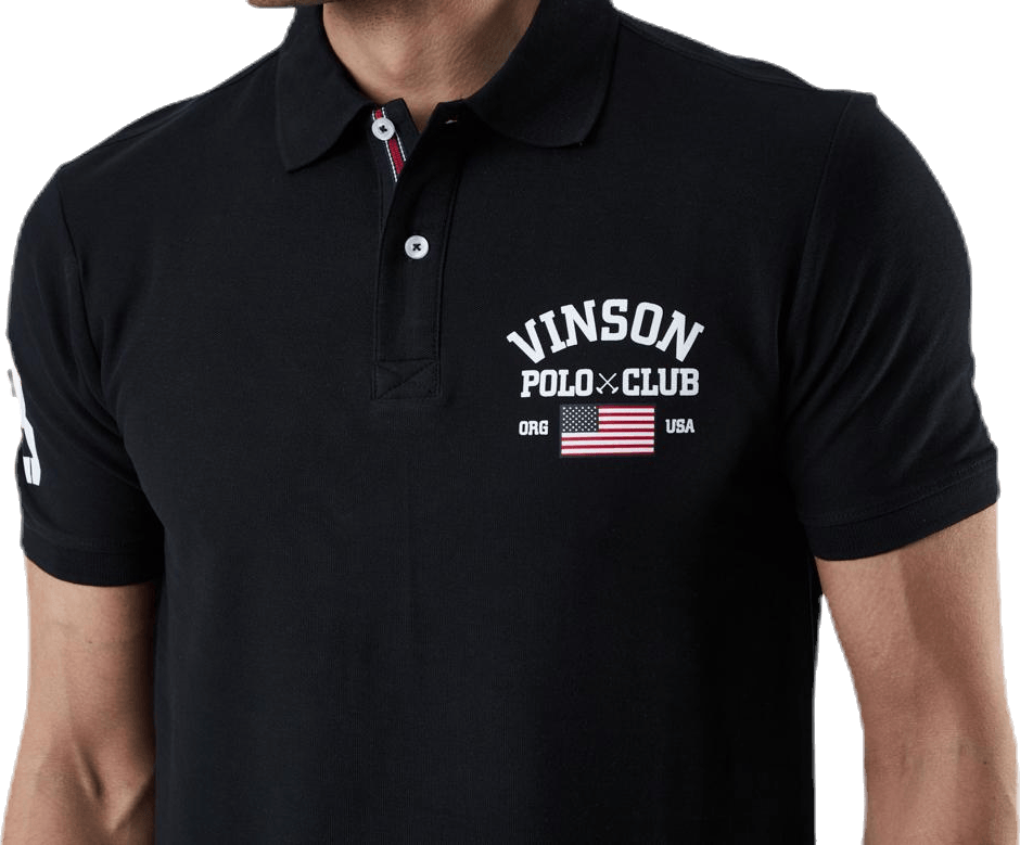 Leslie Pique Shirt Black - Bild 3