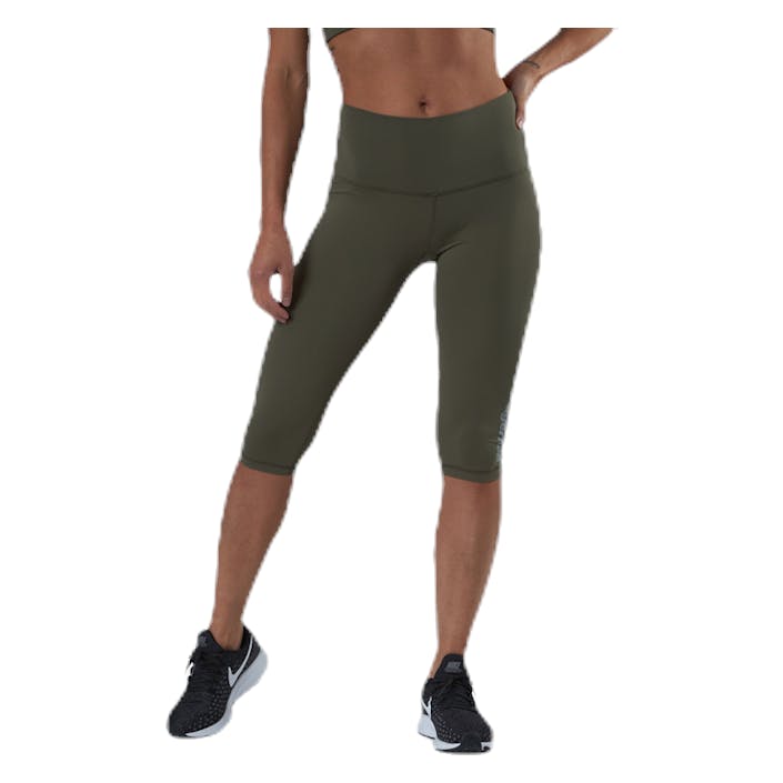 Don't Look 3/4 Tight Tights Green, Female, Apparels, Leggings, Green, L