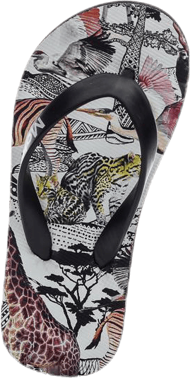 Zeppo Flipflops White/Black