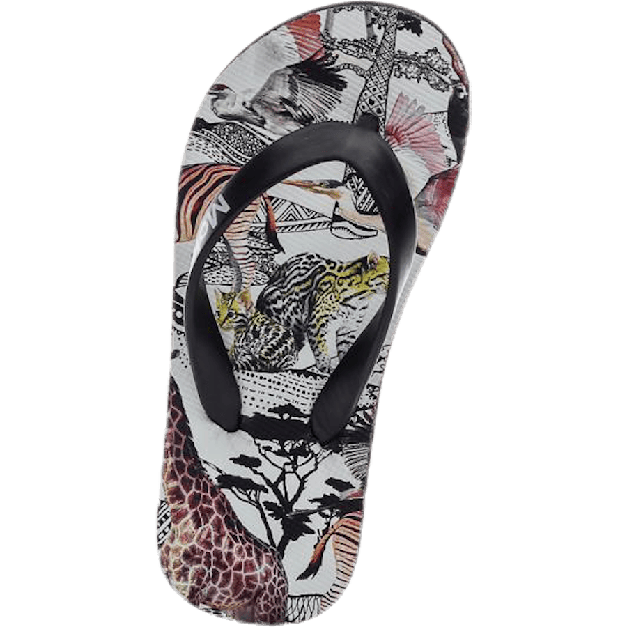 Zeppo Flipflops White/Black