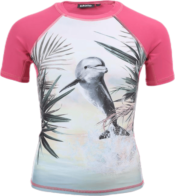 Neptune UV Shirt Pink/Patterned, Unisex, Apparels, T-shirt, Swimming, Pink/Patterned, 104