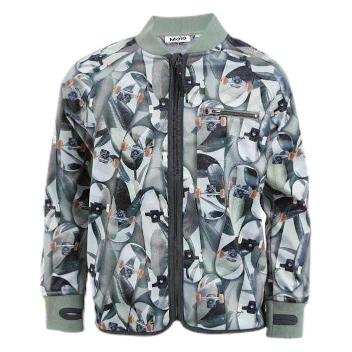 Ulas Softshell Jacket Patterned/Green, Unisex, Kleding, jassen, Gedessineerd/Groen, 110