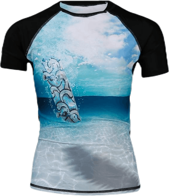 Neptune Rashguard Turquoise, Unisex, Kleding, T-shirt, Zwemmen, Turkoois, 128