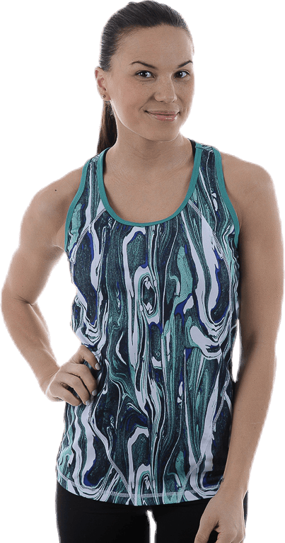 Flow Wrest Top Blue/Patterned
