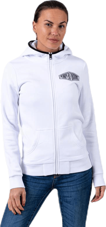 Comfy Zip Hood White, Female, Apparels, Shirts, White, XL