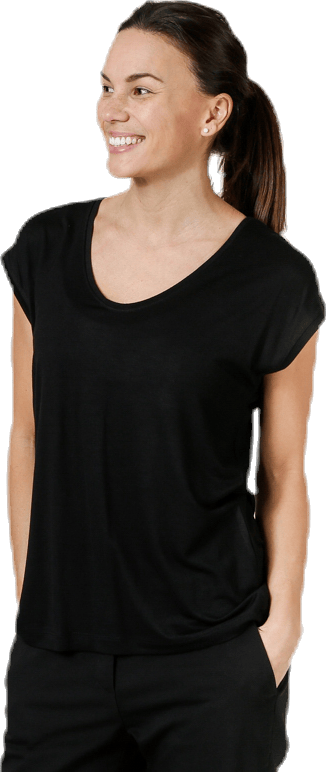 Billo Tee Solid Black, Female, Abbigliamento, Maglietta, Nero, M