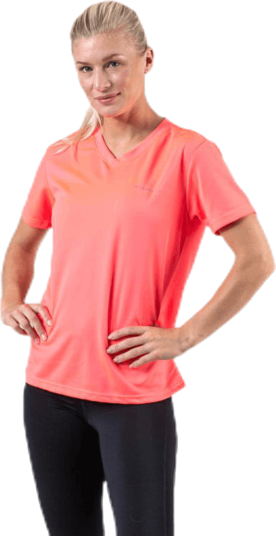Vista W Performance S/S Tee Pink, Female, Apparels, T-shirt, Running, Pink, 38