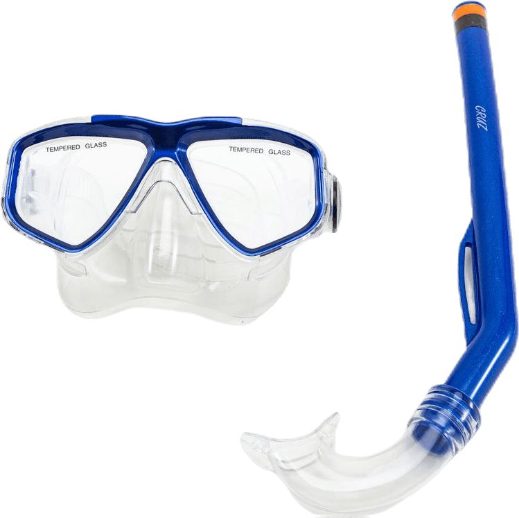 Flamenco Beach Jr. Diving Set - 2 Pcs. Navy, Unisex, Equipment, Swimming & watersports, Swimming, Blue, ONESIZE