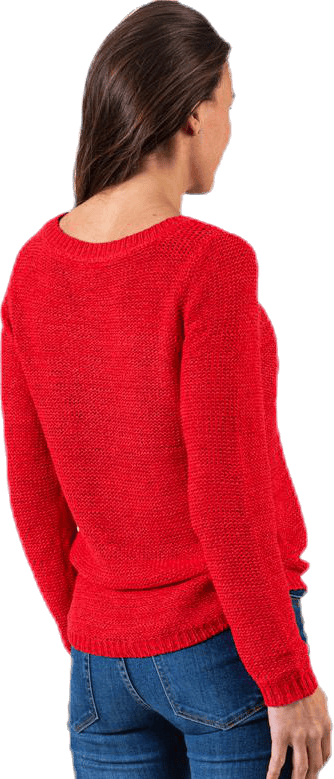 Geena Xo L/S Pullover Knt Red - Bild 2