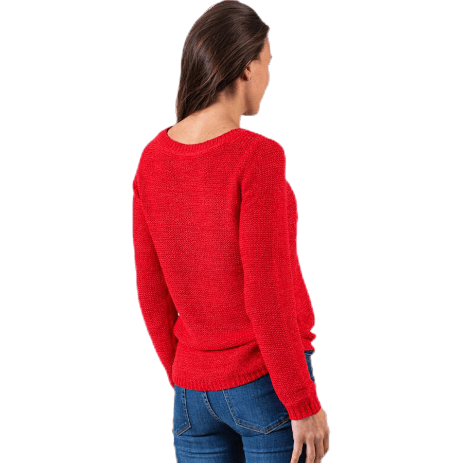 Geena Xo L/S Pullover Knt Red - Bild 2