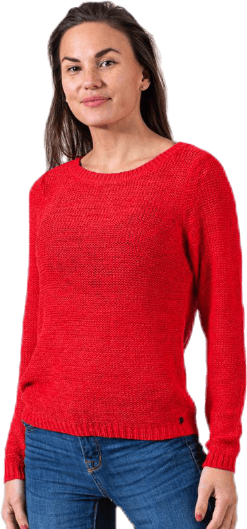 Geena Xo L/S Pullover Knt Red - Bild 3