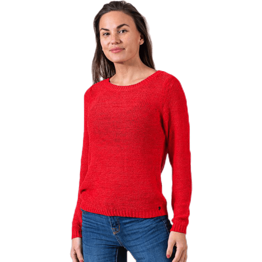Geena Xo L/S Pullover Knt Red - Bild 3