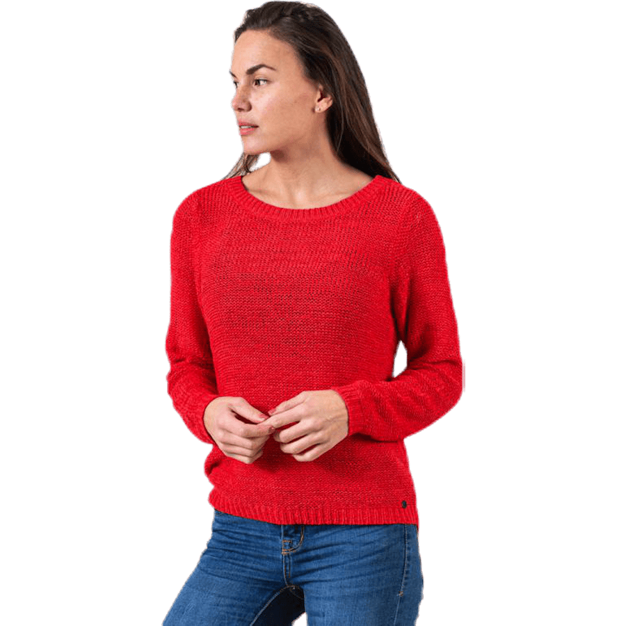 Geena Xo L/S Pullover Knt Red - Bild 4