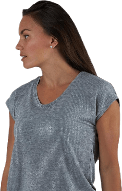Billo Tee Lurex Stripes Grey - Bild 4