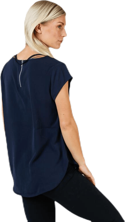 Vic S/S Solid Top Blue - Bild 3
