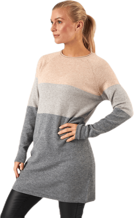 Lillo L/S Dress Knt Red - Bild 2