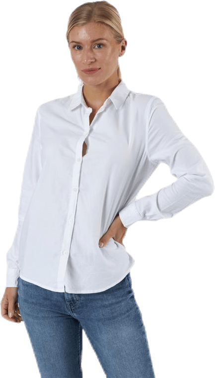 Irena Ls Oxford Shirt White, Female, Abbigliamento, Camicie, Bianca, S