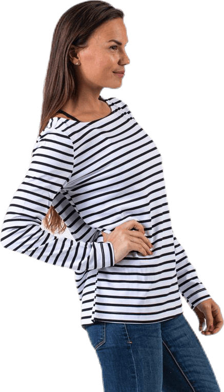 Ingrid Ls Top White/Black