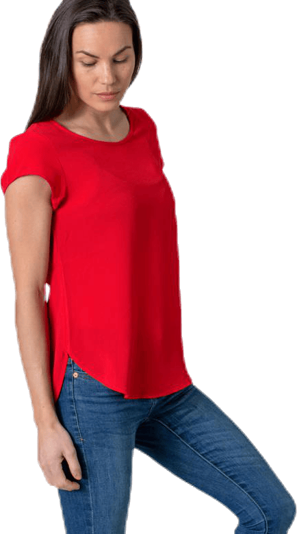 Vic S/S Solid Top Red - Bild 2