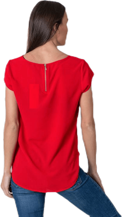 Vic S/S Solid Top Red - Bild 3