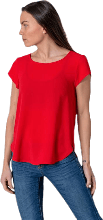 Vic S/S Solid Top Red - Bild 4