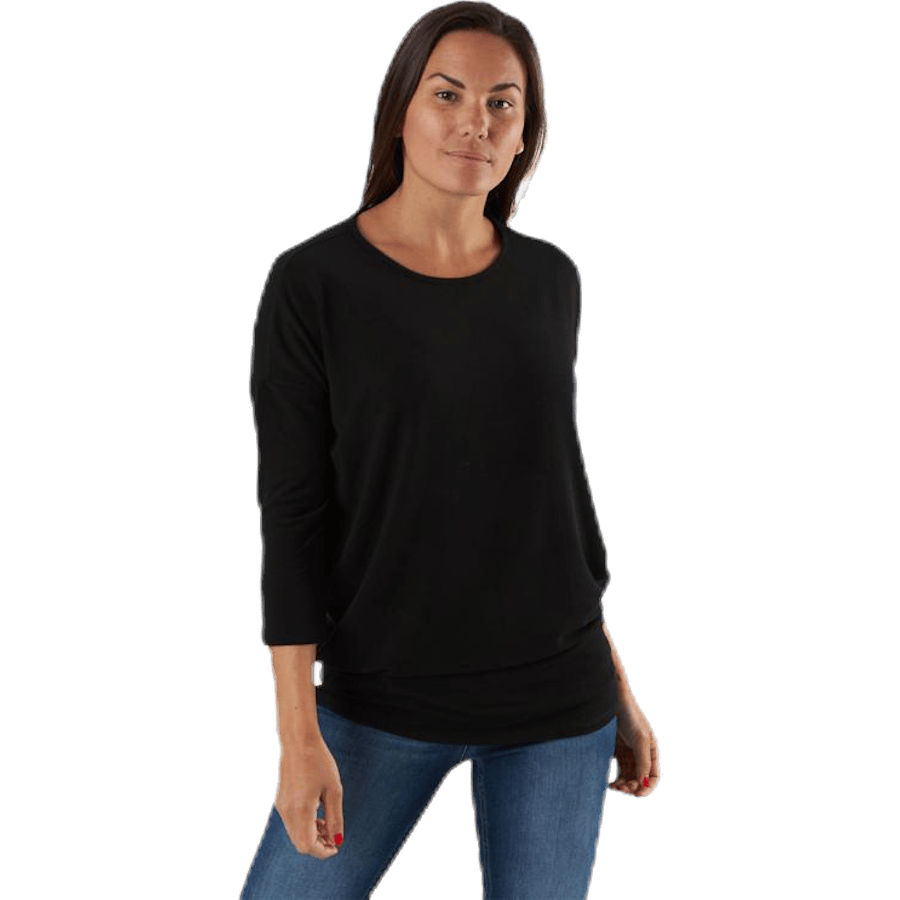 Glamour 3/4 Top Jrs Black