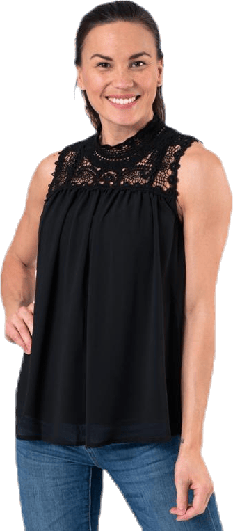 New Cat S/L Top Wvn Black - Bild 3