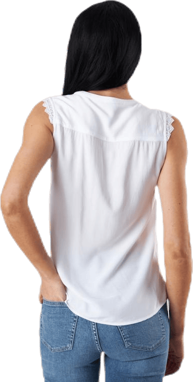 Kimmi S/L Top Wvn White - Bild 3