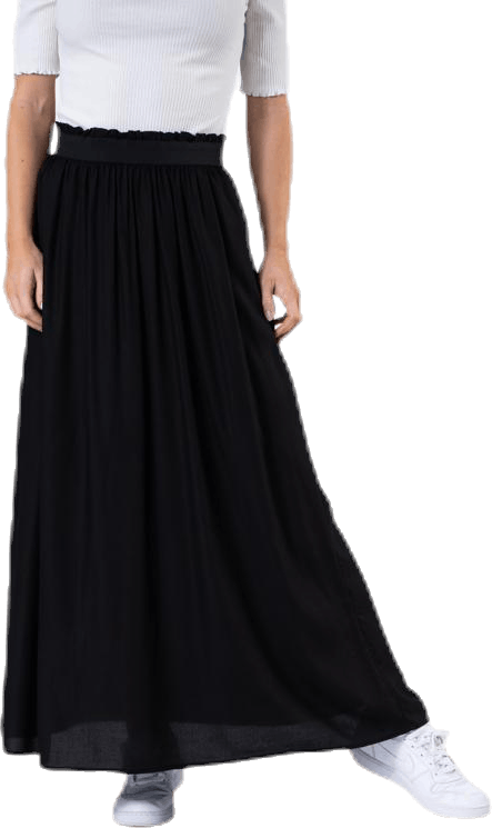 Venedig Paperbag Long Skirt Wvn Black, Female, Odzież, spódnice i sukienki, Czarny, XS