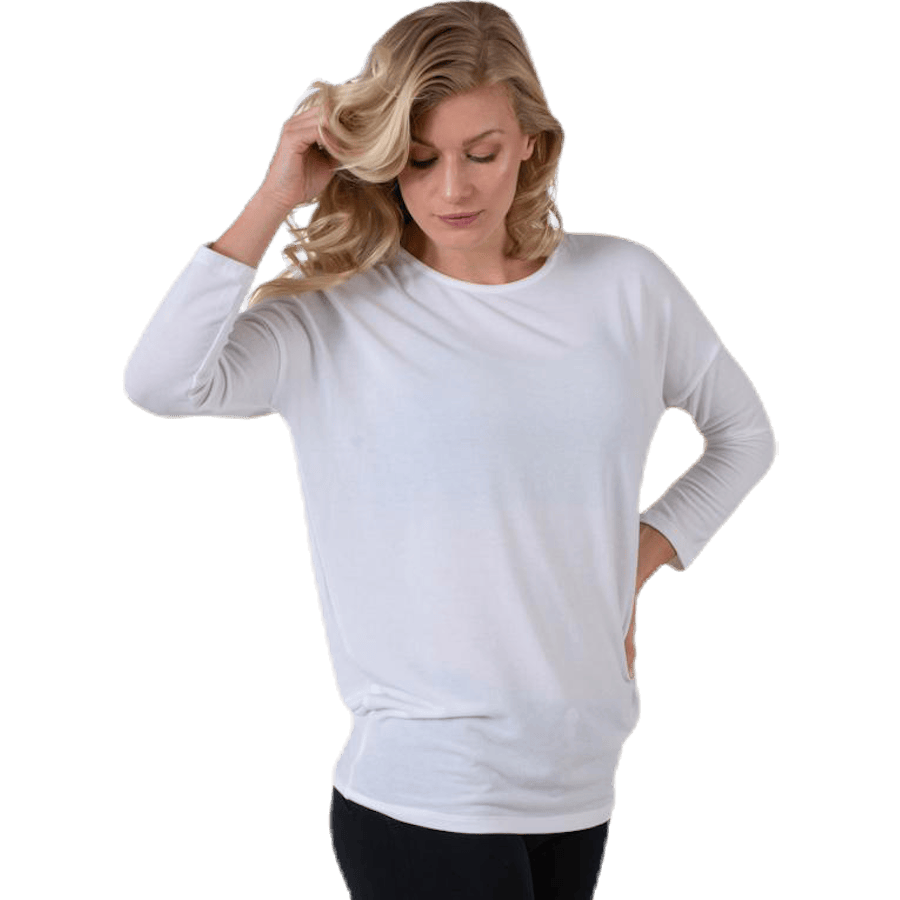 Glamour 3/4 Top Jrs White