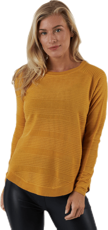 Caviar L/S Pullover Knt Yellow