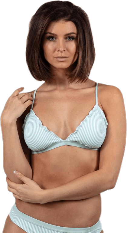 Barbara Bikini Triangle Bra Blue, Female, Apparels, Swimwear, Swimming, Blue, L