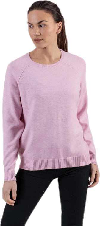 Lesly Kings L/S Pullover Knt Pink, Female, Kleding, Overhemden, Roze, L