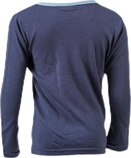 Willit Wool Ls Top Xix Blue - Bild 3