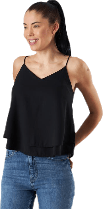 Bodil Slip Top Black