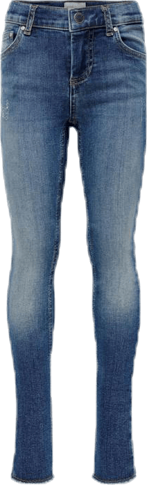 Blush Skinny Raw Jeans Blue